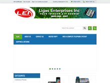 Tablet Screenshot of ligasenterprises.com